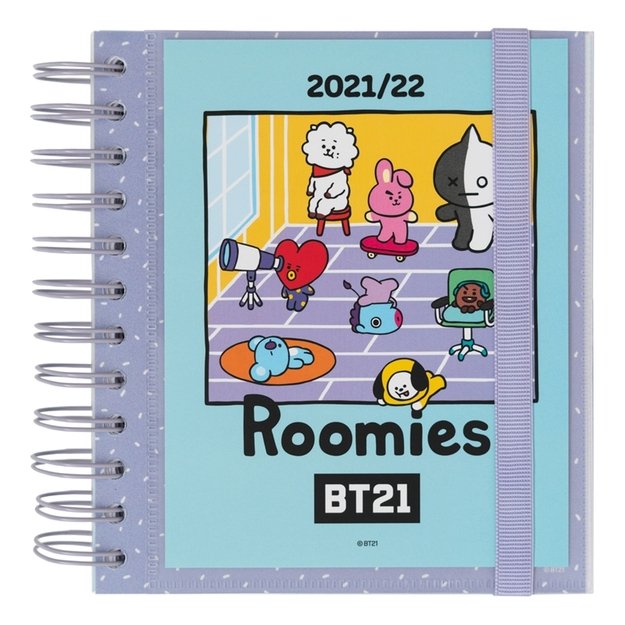 BT21 – 2021/2022 mokslo metų kalendorius (mėlyna) 1