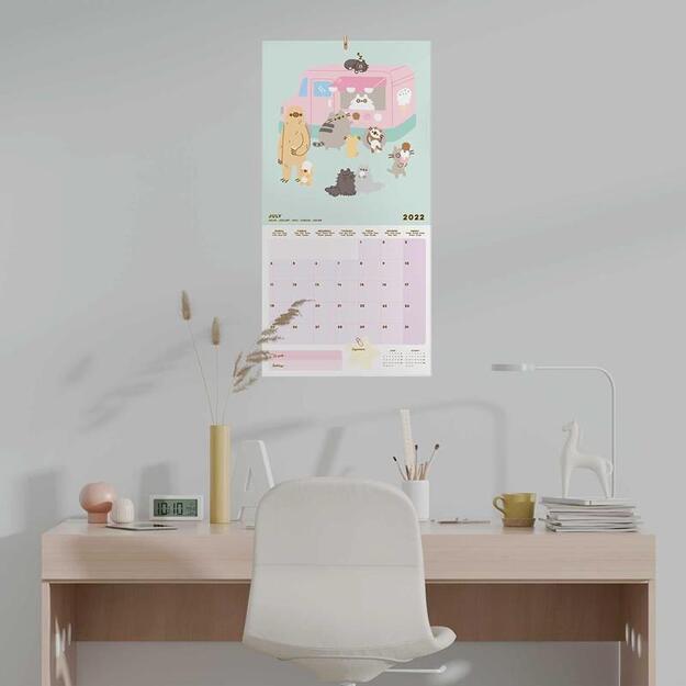 Pusheen - Sieninis kalendorius 30 x 30 cm 2022 iš Foodie kolekcijos 6