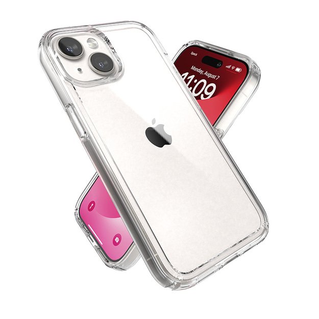 „Speck Gemshell“ – dėklas, skirtas „iPhone 15“ / „iPhone 14“ / „iPhone 13“ (aiškus)