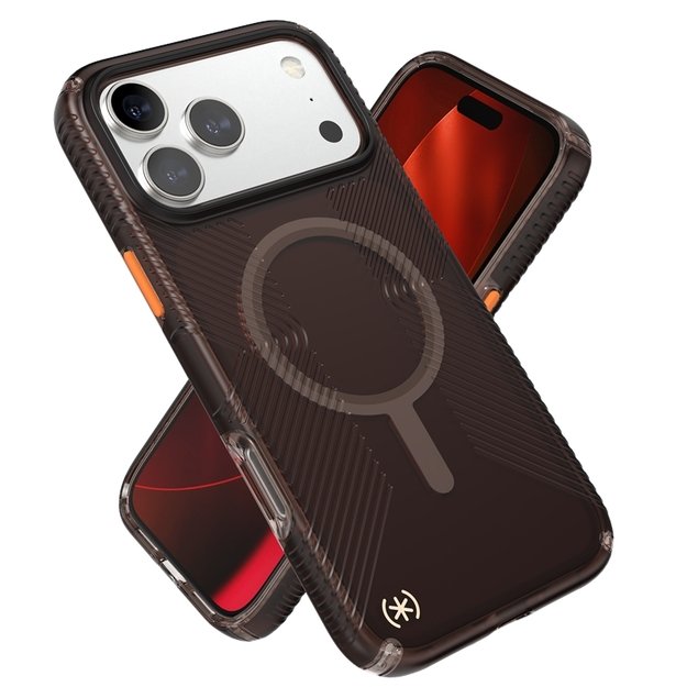 „Speck Presidio Lux Grip MagSafe“ dėklas, skirtas „iPhone 17 Pro Max“ (prabangaus atspalvio matinis / oranžinis) 10