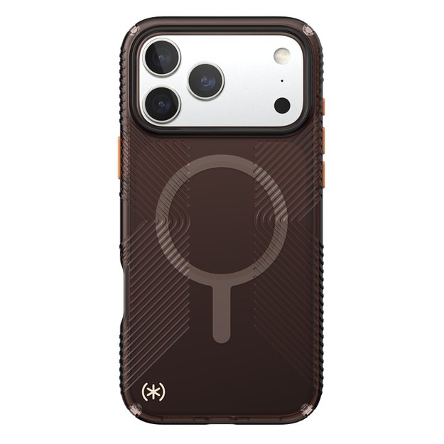 „Speck Presidio Lux Grip MagSafe“ dėklas, skirtas „iPhone 17 Pro Max“ (prabangaus atspalvio matinis / oranžinis) 8