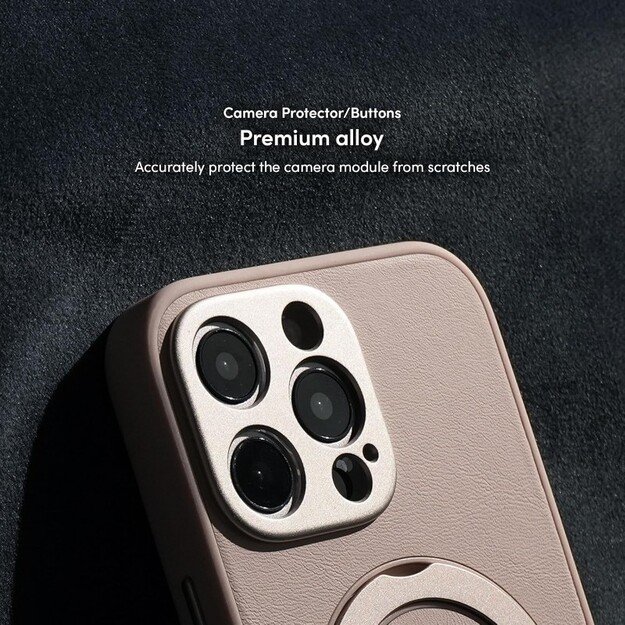 Moshi Kameleon MagSafe – iPhone 16 Pro Max dėklas su stovo funkcija (Shell Pink) 9