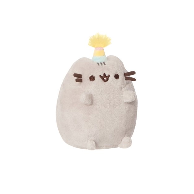 Pusheen - pliušinis talismanas gimtadienio kepurė 14 cm 2