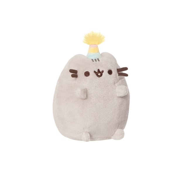 Pusheen - pliušinis talismanas gimtadienio kepurė 14 cm