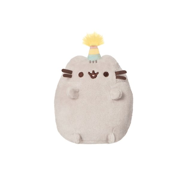 Pusheen - pliušinis talismanas gimtadienio kepurė 14 cm