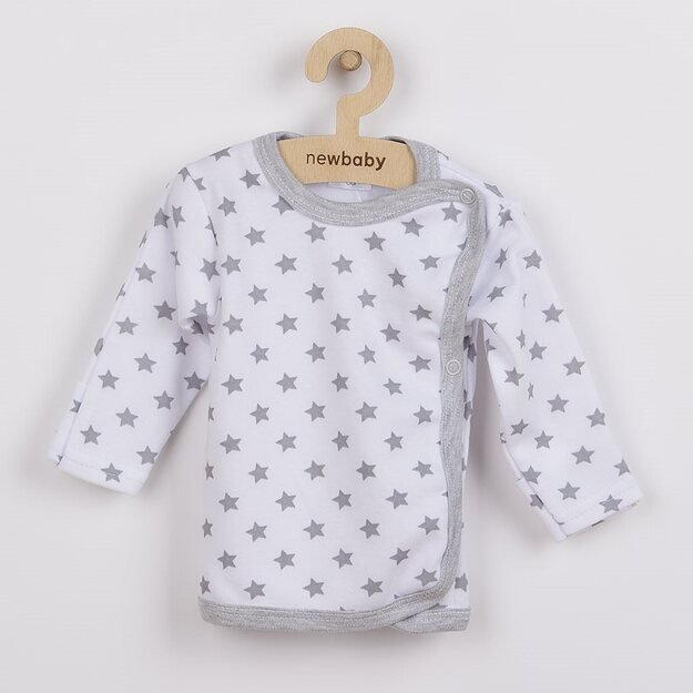 Nauji Baby Classic II kūdikio naktiniai marškiniai pilki su žvaigždėmis, 62 (3-6m), 62 (3-6m) dydis