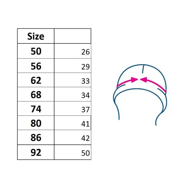 Mergaičių turbaninė kepurė New Baby For Girls dots, 92 (18-24m), 92 (18-24m) dydis