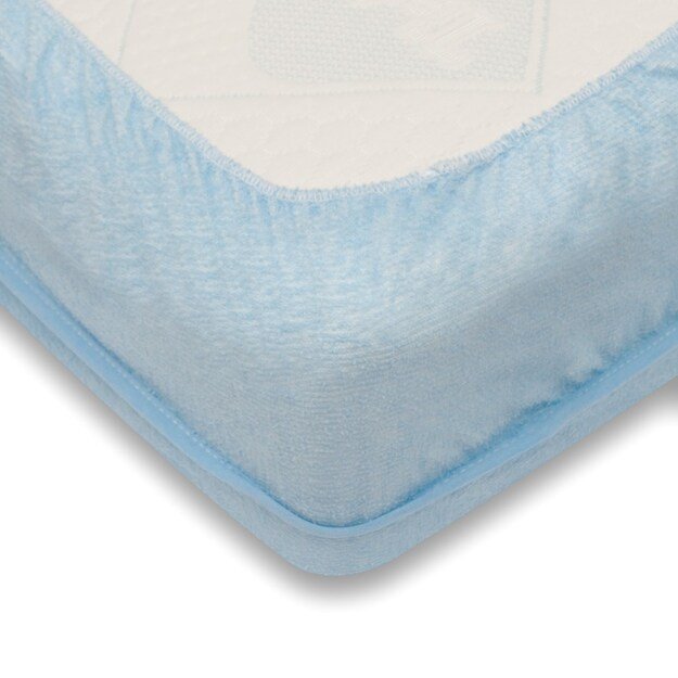 Neperšlampama paklodė New Baby 120x60 šviesiai mėlyna 1