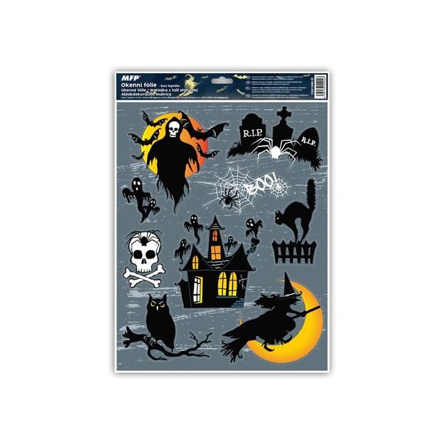 Window film Halloween glitter HA001 2