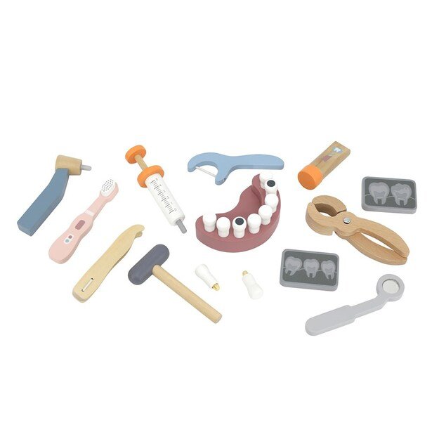 Medinis komplektas Viga Little Dentist 3