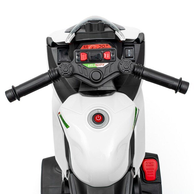 Vaikiškas elektrinis motociklas Baby Mix Supersport baltas 3