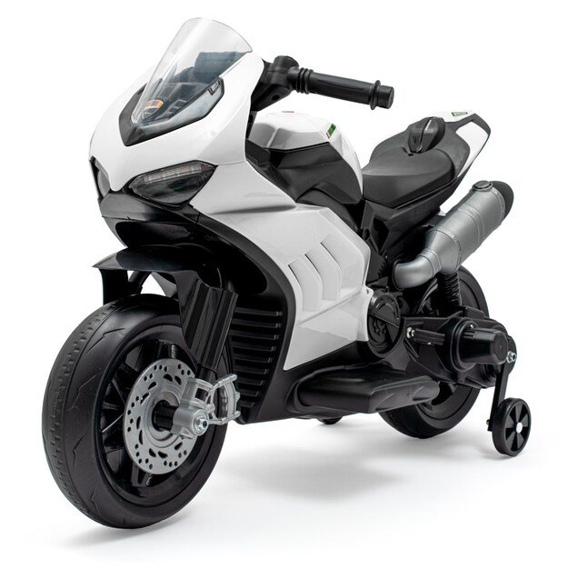 Vaikiškas elektrinis motociklas Baby Mix Supersport baltas