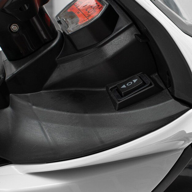 Vaikiškas elektrinis motociklas Baby Mix Supersport baltas 6