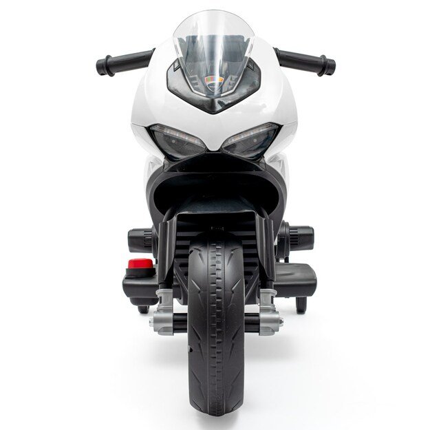 Vaikiškas elektrinis motociklas Baby Mix Supersport baltas 4