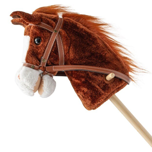 Hobby Horse su garsu ir ratais Bruno Baby Mix Brown