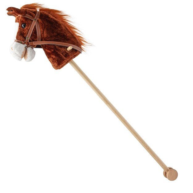 Hobby Horse su garsu ir ratais Bruno Baby Mix Brown