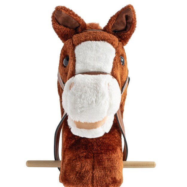 Hobby Horse su garsu ir ratais Bruno Baby Mix Brown
