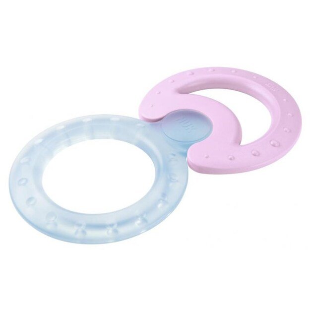 Cooling Teether + Classic Teether Nuk 2 vnt rožinis