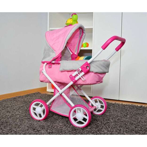 Milly Mally Alice Prestige rožinis lėlės vežimėlis