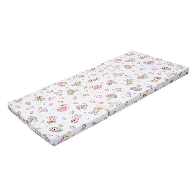 Sulankstomas čiužinys lovelei New Baby STANDARD 120x60x5 cm koala rožinis