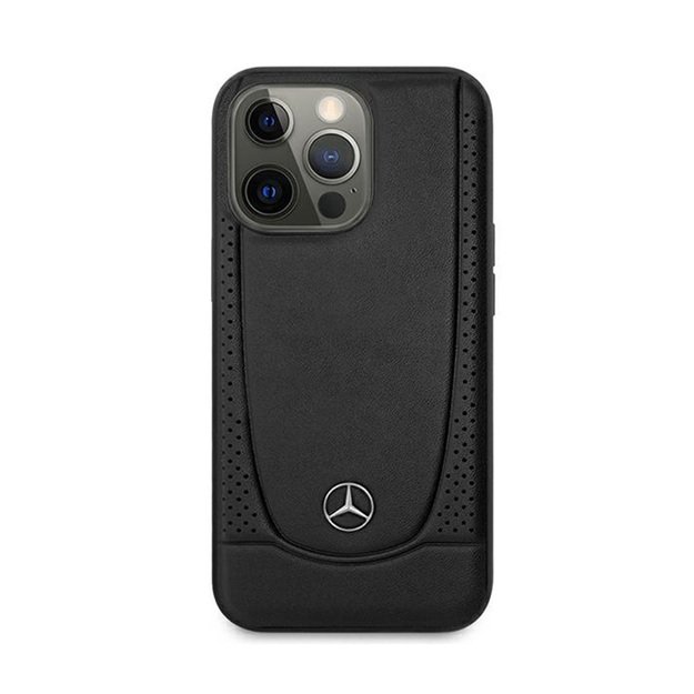 „Mercedes Leather Urban Line“ – dėklas, skirtas „iPhone 15 Pro“ (juodas)