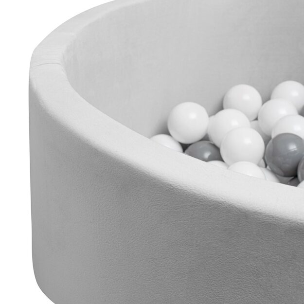 Vaikų sausas baseinas su kamuoliukais New Baby pilka