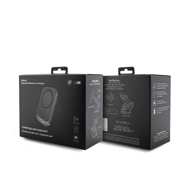 BMW MagSafe M Edition - Magnetinis automobilinis laikiklis su 15W belaidžiu įkrovimu (juodas) 8