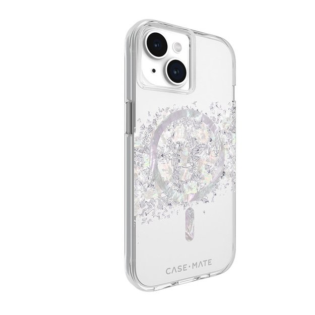 Case-Mate Karat MagSafe – dėklas, skirtas iPhone 15 / iPhone 14 / iPhone 13, dekoruotas perlamutru (Perlamutro prisilietimas)