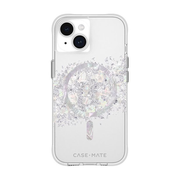 Case-Mate Karat MagSafe – dėklas, skirtas iPhone 15 / iPhone 14 / iPhone 13, dekoruotas perlamutru (Perlamutro prisilietimas)