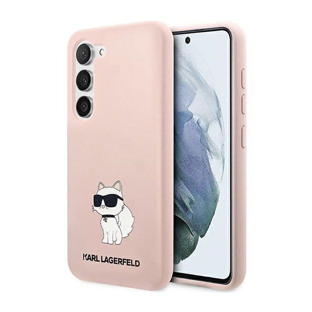 Karl Lagerfeld Silicone NFT Choupette – dėklas, skirtas Samsung Galaxy S23+ (rožinis)