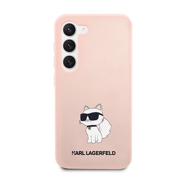 Karl Lagerfeld Silicone NFT Choupette – dėklas, skirtas Samsung Galaxy S23+ (rožinis)