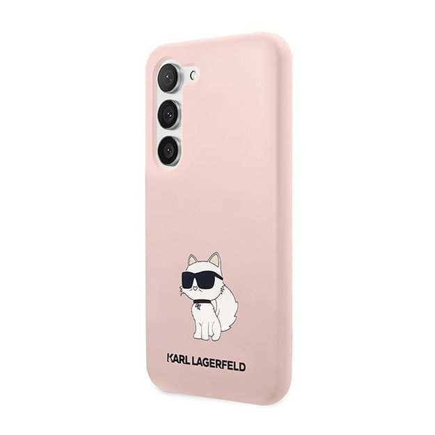 Karl Lagerfeld Silicone NFT Choupette – dėklas, skirtas Samsung Galaxy S23+ (rožinis)