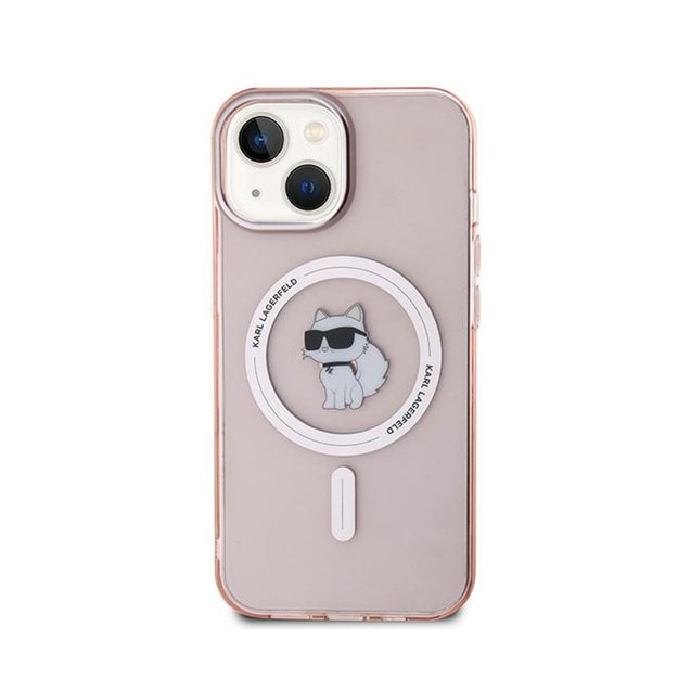 Karl Lagerfeld IML Choupette MagSafe – dėklas, skirtas iPhone 12 / iPhone 12 Pro (rožinis) 3