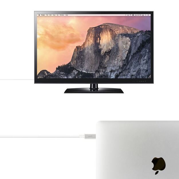 Moshi USB-C į DisplayPort 1,5 m, 5K (baltas) laidas