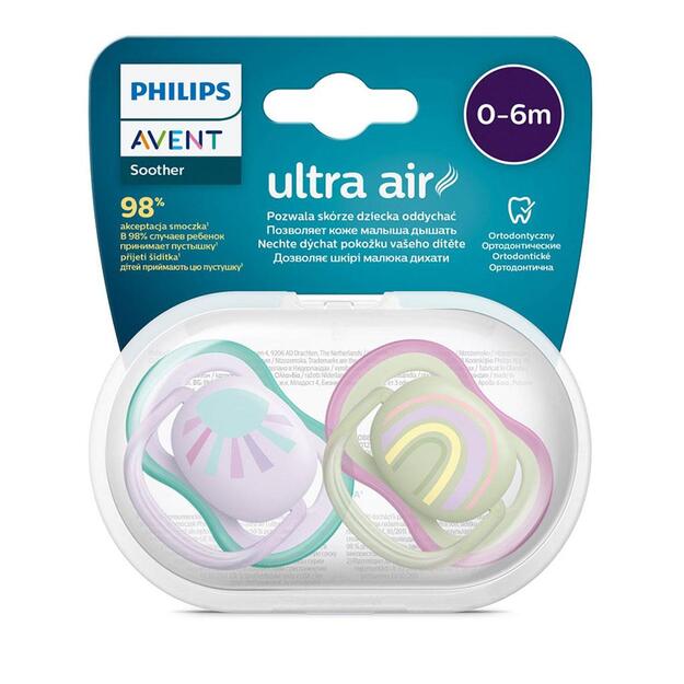 Avent Ultra air 2vnt 0-6 m mergaitei, dydis 0-6 m, 0-6 m