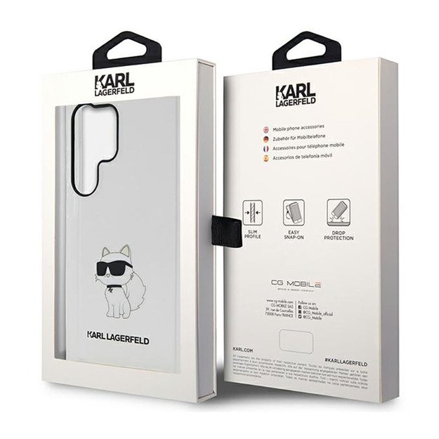 Karl Lagerfeld IML NFT Choupette – dėklas, skirtas Samsung Galaxy S23 Ultra (skaidrus)