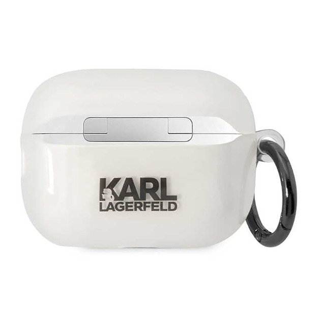 Karl Lagerfeld NFT Ikonik Choupette Head – dėklas, skirtas Apple AirPods Pro 2 (skaidrus)