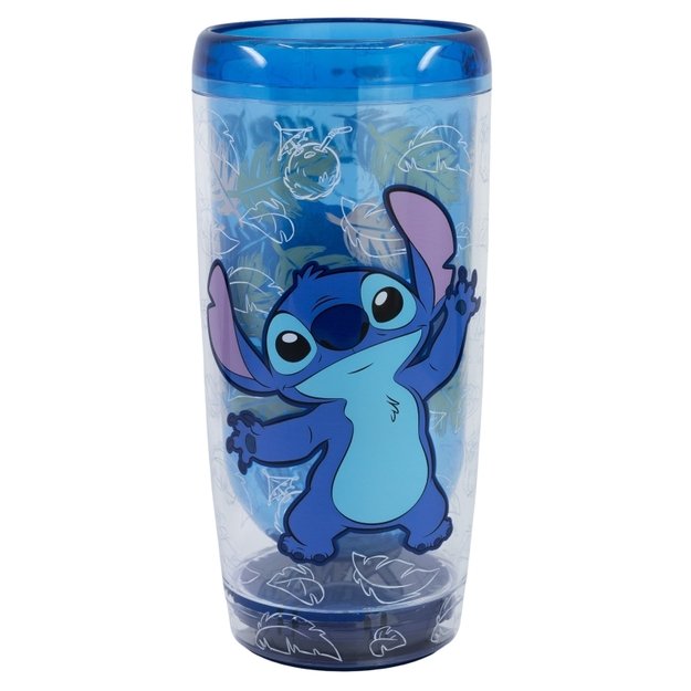 „Disney Stitch“ – „Dropsafe“ nepralaidus puodelis su dvigubomis sienelėmis iš Ohana kolekcijos 625 ml 1