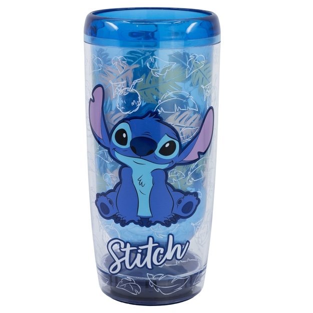 „Disney Stitch“ – „Dropsafe“ nepralaidus puodelis su dvigubomis sienelėmis iš Ohana kolekcijos 625 ml