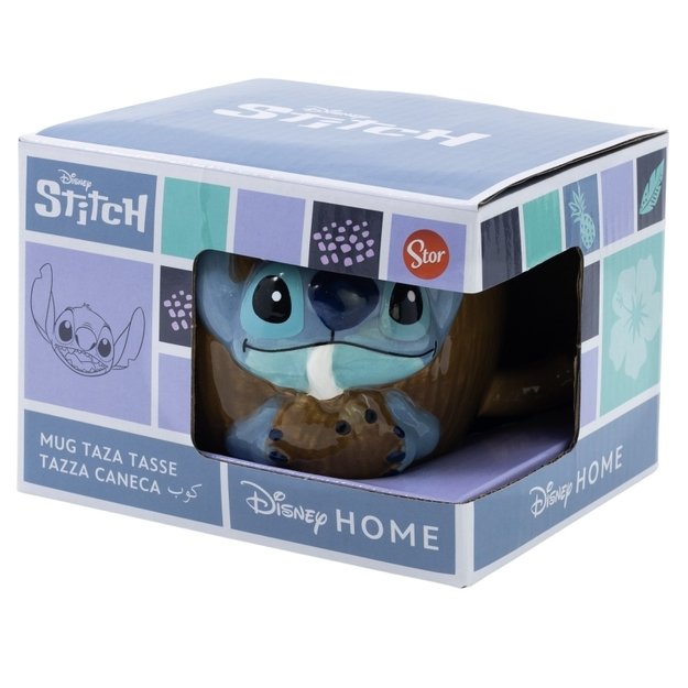 Disney Stitch – 3D keraminis puodelis dovanų dėžutėje iš Coconut Collection 325 ml 3