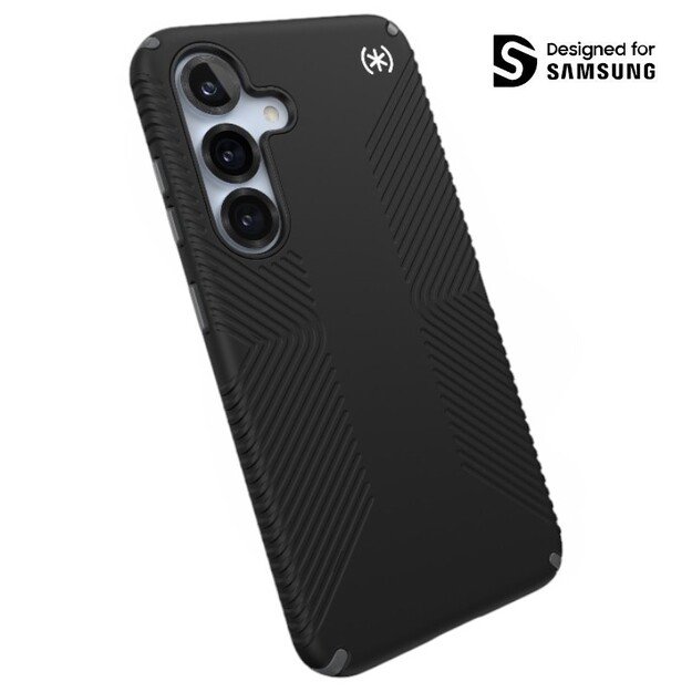 Speck Presidio2 Grip Magnet – Samsung Galaxy S25 / 24 MagSafe dėklas (juodas / šiferio pilkas / baltas) 1