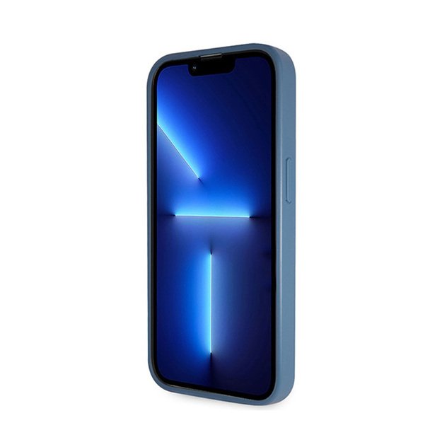 Guess Crossbody 4G metalinis logotipas – iPhone 15 Pro dėklas (mėlynas) 13