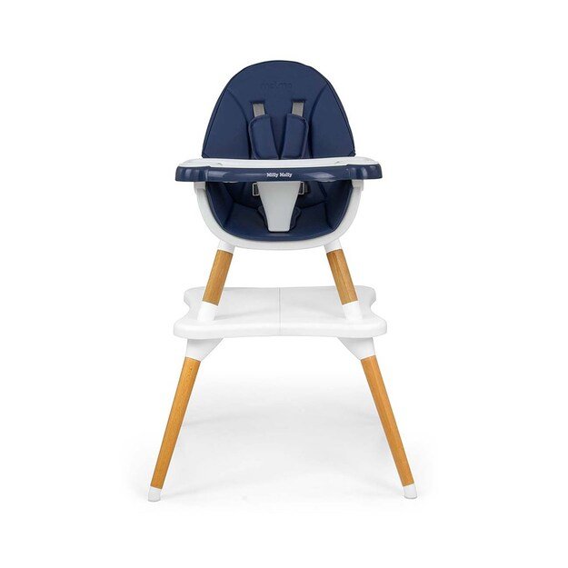 Milly Mally 2in1 valgomojo kėdė, Malmö, tamsiai mėlyna 1
