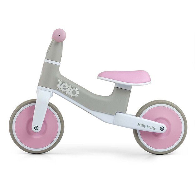 Milly Mally Velo Pink vaikiškas balansinis dviratis