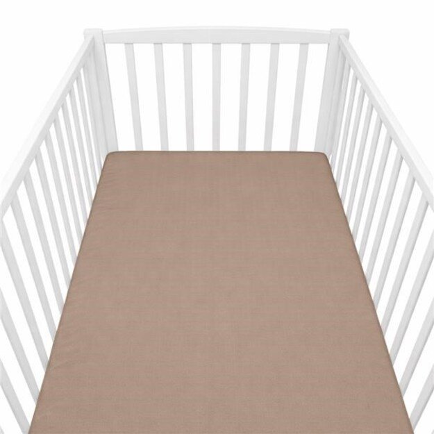 Medvilninė paklodė medvilnė New Baby 120x60 cm kapučino 1
