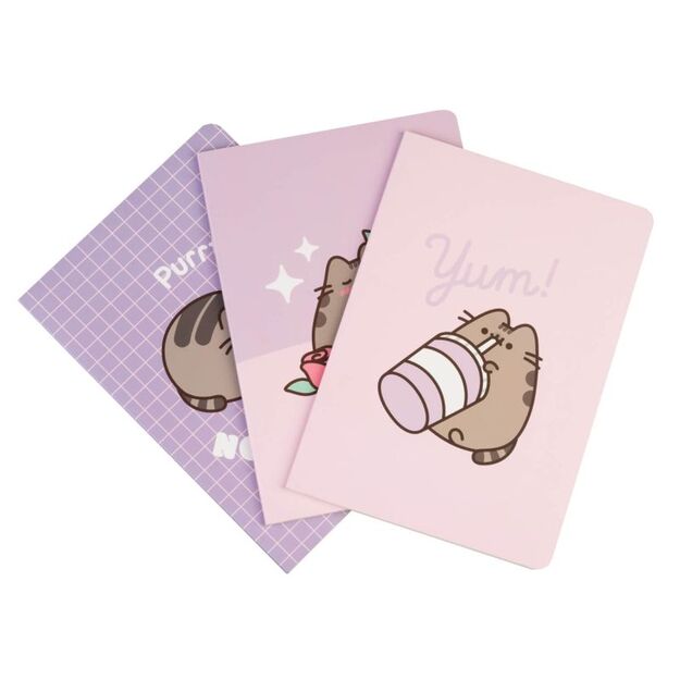 Pusheen – A5 formato užrašų knygelių rinkinys iš Moments kolekcijos (3 vnt.) 8