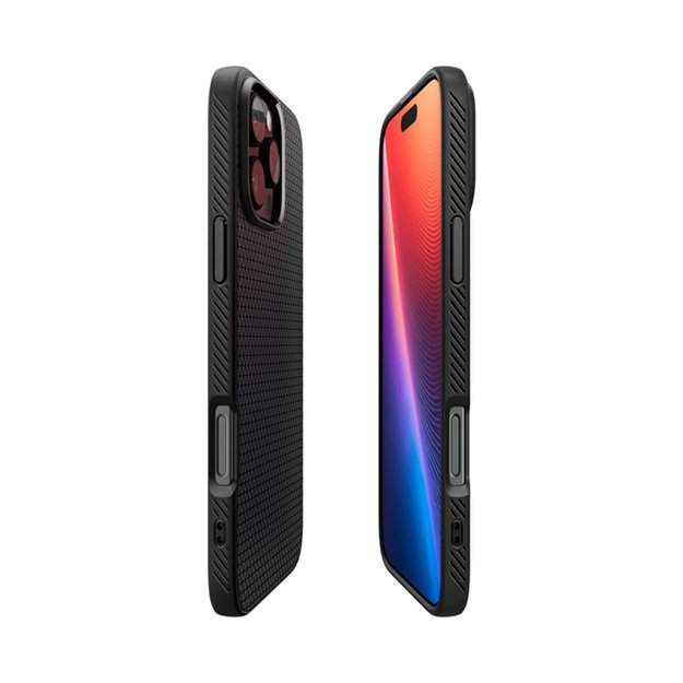Spigen Liquid Air – dėklas, skirtas iPhone 16 Pro Max (matinė juoda) 6