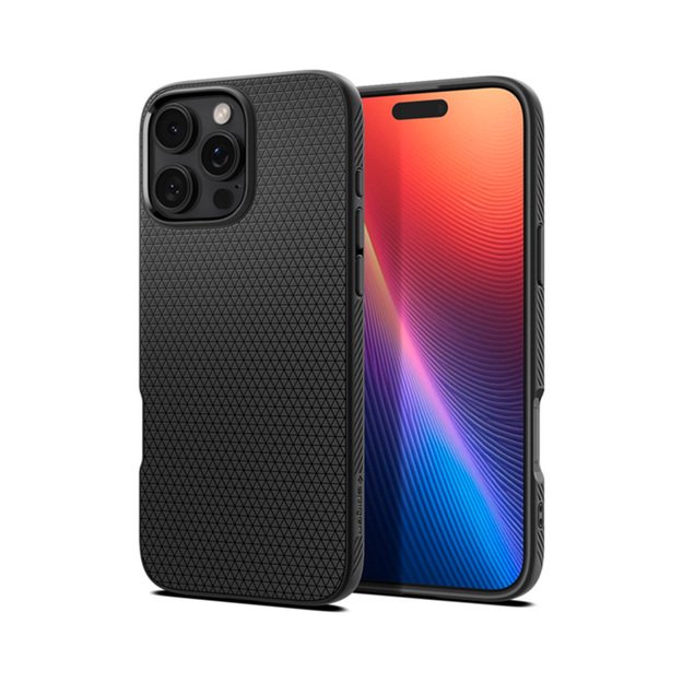 Spigen Liquid Air – dėklas, skirtas iPhone 16 Pro Max (matinė juoda) 1