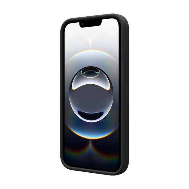 Crong Color Cover Magnetic – dėklas, skirtas iPhone 16e MagSafe (juodas)