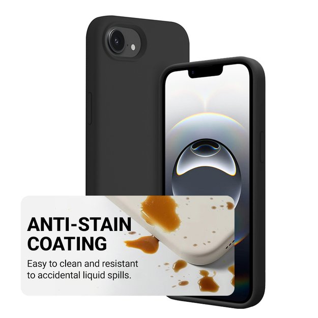 Crong Color Cover Magnetic – dėklas, skirtas iPhone 16e MagSafe (juodas)